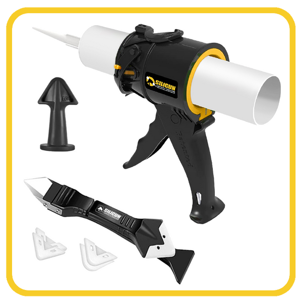 Lot De 10 Pistolets à Calfeutrer Compacts Siligun – Modèle 4, Neufs En Pack